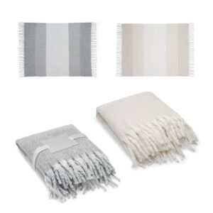 COMFY. Deka z recyklovaného polyesteru (100% rPET) (300 g/m²) s mohairovým vzhľadom - Béžová